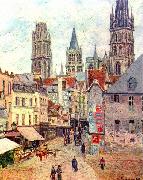 Camille Pissarro Rouen, Rue de l Epicerie France oil painting artist
